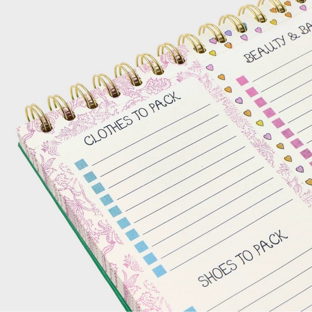 NWT Roller Rabbit Roadtrip pattern Packing List Notepad - 75 cute pages! - Picture 4 of 4